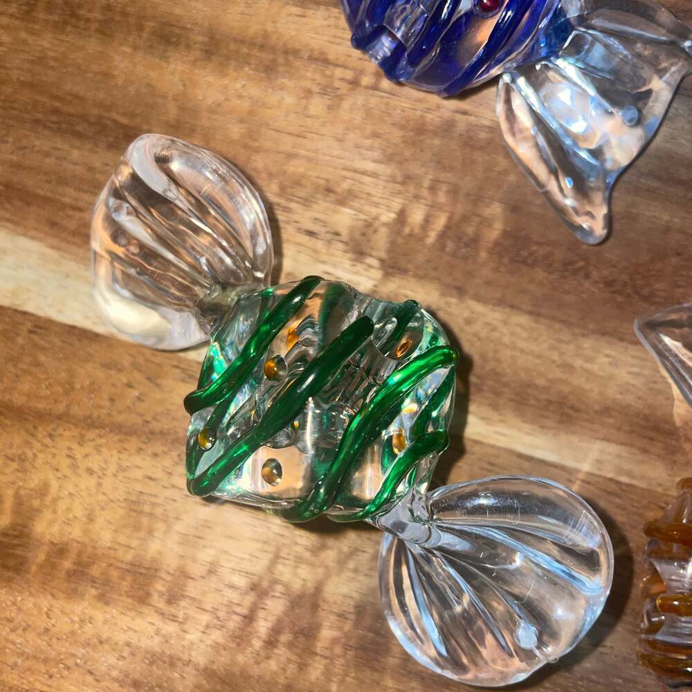 Vintage Hard Plastic Wrap Christmas Candy Set Of 4 - Picture 5 of 6